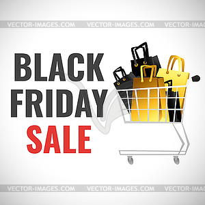 Black Friday banner template - vector image
