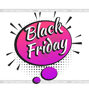 Black friday banner - vector image