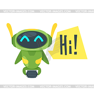 Of chat bot - vector image