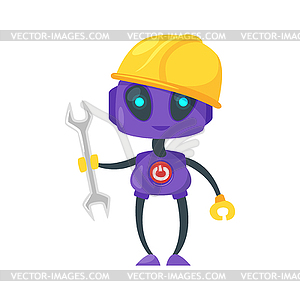 Engineer or worker robot - vector image