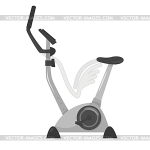 Exercise bike for sport - vector clip art