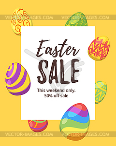 Easter Sale banner - vector image
