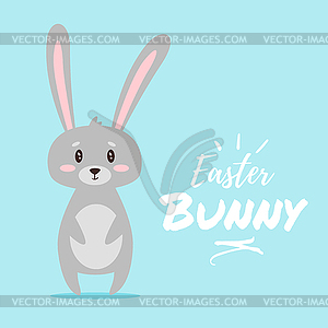 Easter day greeting card - vector clipart