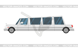 Городской транспортный лимузин - векторный клипарт / векторное изображение
