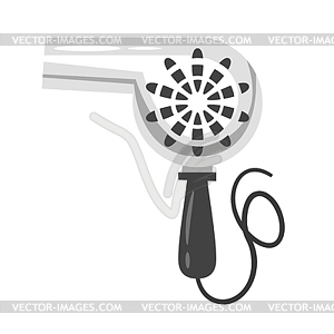 Hairdressers tool - vintage hairdryer - vector clip art