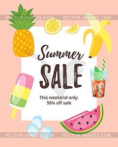 Summer Sale banner - vector clipart