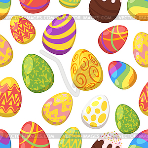 Easter colorful festive eggs - vector clipart