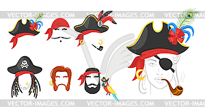 Pirate game designs posters - vector image