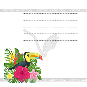 Template for notebook - vector image