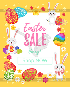 Easter Sale banner - stock vector clipart