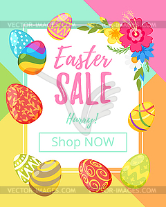 Easter Sale banner - vector clipart