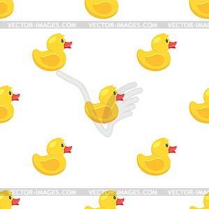 Nahtlose Muster Mit Gelber Ente Clipart Design