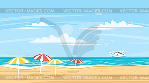 Background of sea shore - vector image