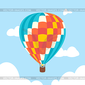 Hot air balloon - royalty-free vector image