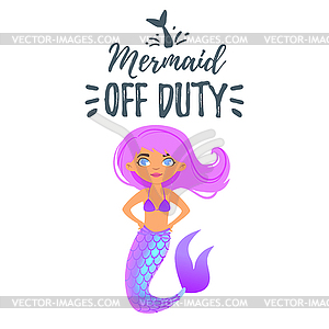 Mermaid character. Mermay concept - vector image