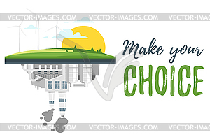 Environmental protection concept - vector image