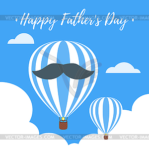 Fathers Day greeting card - royalty-free vector clipart