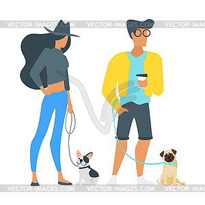 Street fashion people - vector image