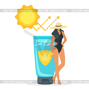 Protection from uv radiation 0 - vector clipart