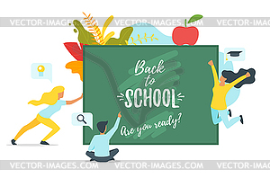 Back to School concept - vector image