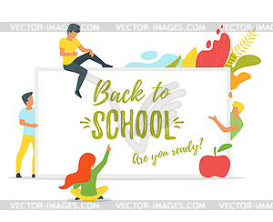 Back to School concept - vector image