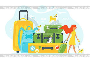 Tourism concept background - vector image