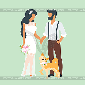 Wedding day - vector image