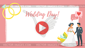 Video and photo frame background - vector image