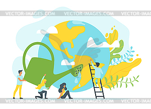 Concept for environment protection - vector clip art