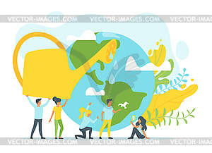 Concept for environment protection - vector clipart / vector image