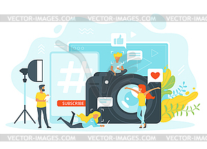 Freelance and remote work - vector clip art