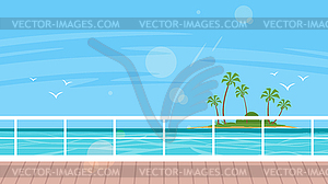 Cruise, travel and tourism concept - vector image