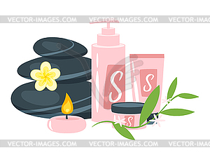 Health care and spa icons - vector clipart
