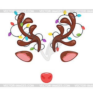 Selfie photo and chat filter - vector clipart