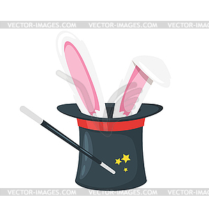 Magician cylinder hat - vector clip art