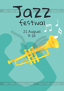 Jazz poster - vector clipart