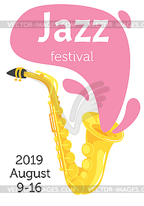 Jazz poster - vector image