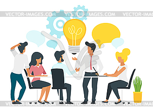 Problem solving concept business - royalty-free vector clipart