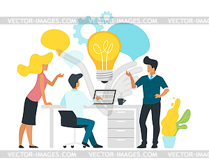 Problem solving concept business - vector image