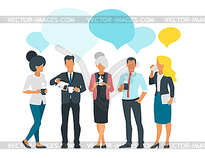 Coffee break concept business - vector image