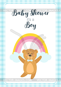 Baby shower design template - vector clip art