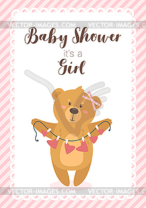 Baby shower design template - vector clipart