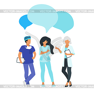 Doctor speech bubble - vector image