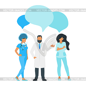 Doctor speech bubble - vector clip art