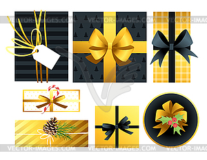 Christmas and New Year presents - vector clip art