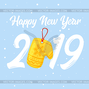 New Year and Christmas card - vector clipart