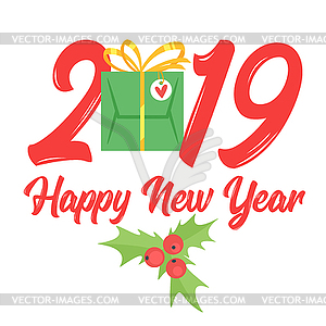 New Year and Christmas card - vector clipart