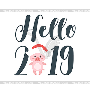 Новогодняя и Рождественская открытка - изображение в векторном виде