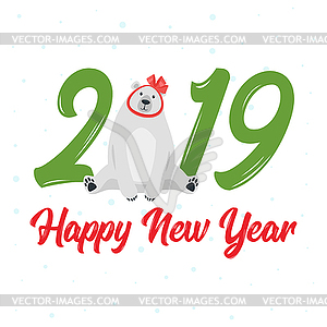 New Year and Christmas card - vector clipart