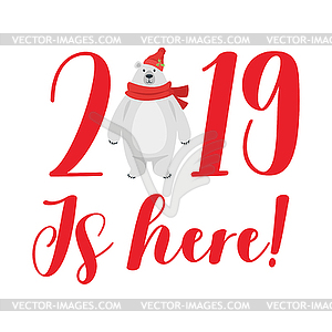 New Year and Christmas card - vector EPS clipart